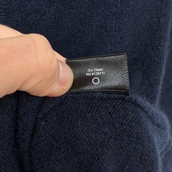 Jenni Kayne Flynn Navy 100% Cashmere V neck Long Sleeve Sweater, size XS - Picture 9 of 9